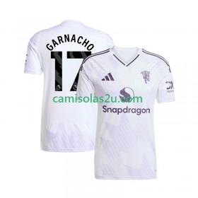 Camisolas de futebol Manchester United Alejandro Garnacho 17 Equipamento Alternativa 2025/26 Manga Curta